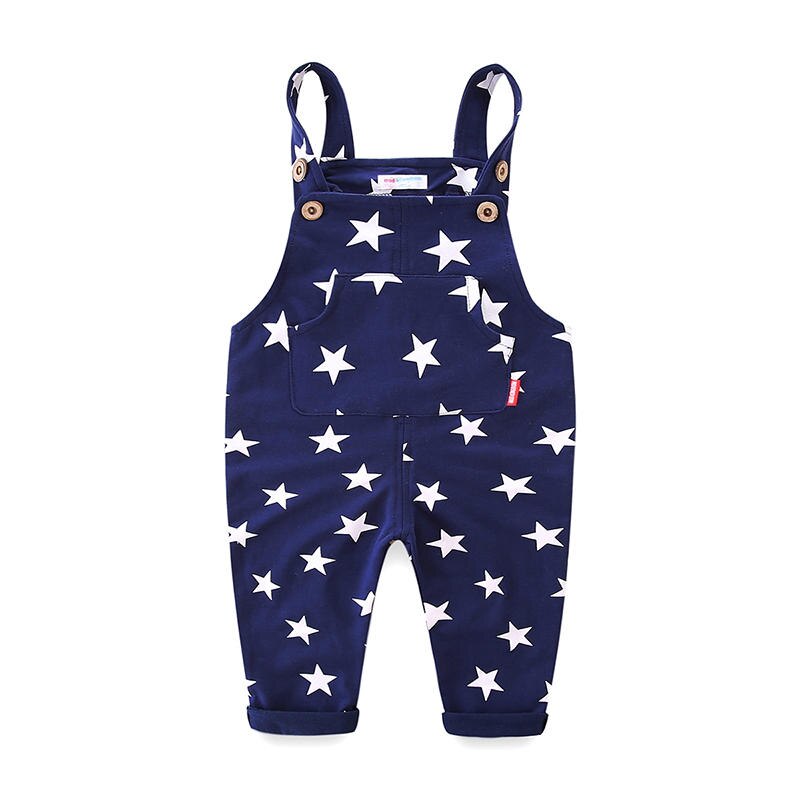 Mudkingdom Little Boy Girl Overalls Pants Cotton Stars Letter Children Bib Overall Trousers Kids Clothes Spring Autumn Clothing